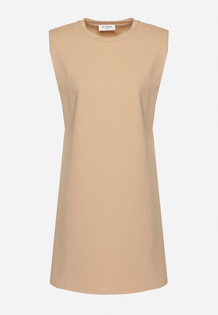 by swan Rochie Bej Tip cutie cu umeri accentuați Mimossa