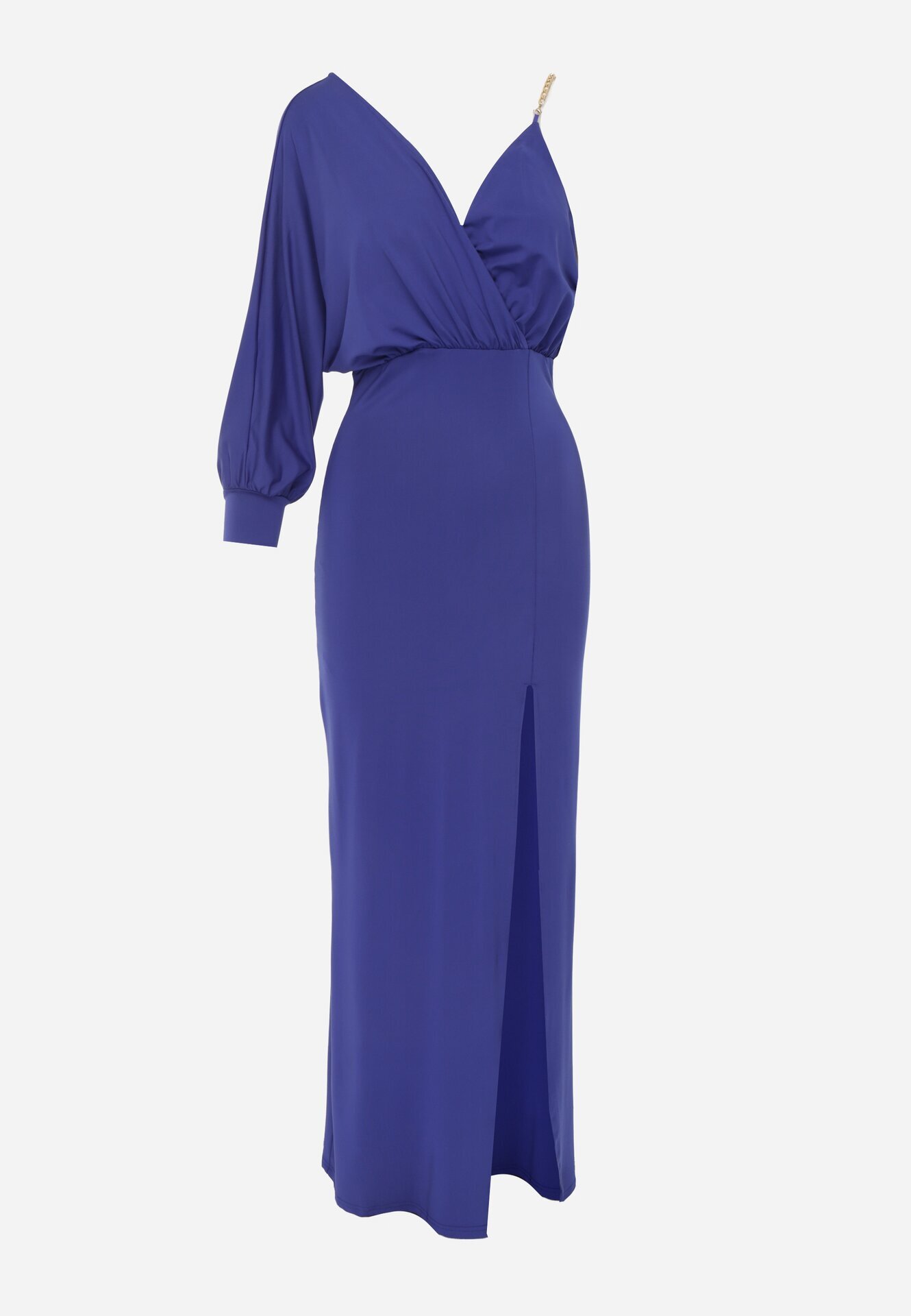 by swan Rochie bleumarin asimetrică maxi pe un umăr cu lănțișor la umăr Kesilli
