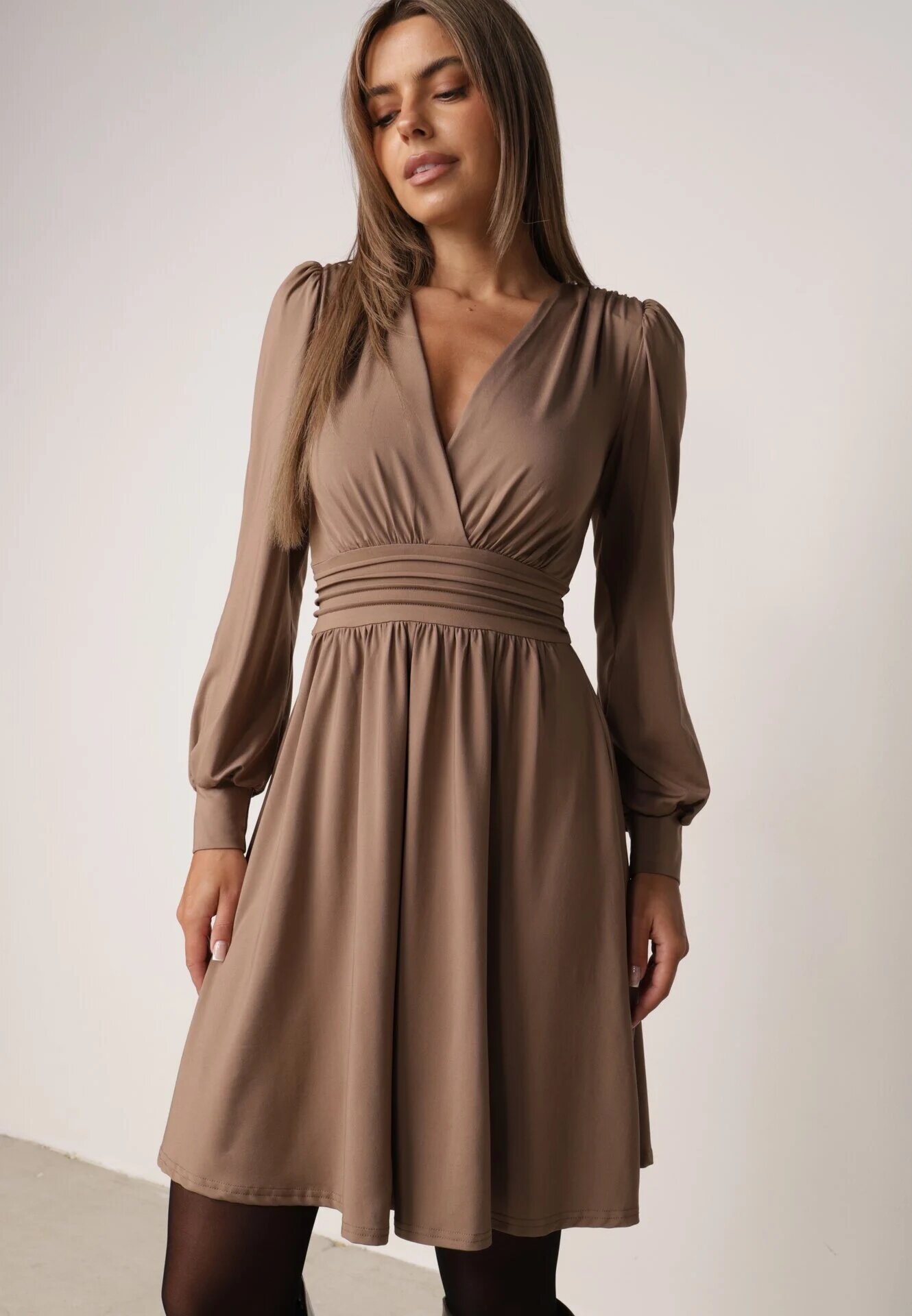 by swan Rochie Cloș Maro cu viscoză Selithiel