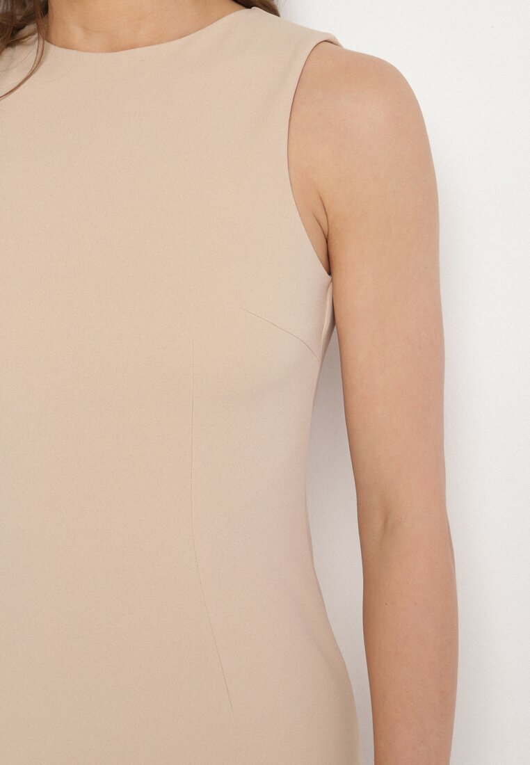 by swan Rochie creion bej deschis fără mâneci cu viscoză Nelazira