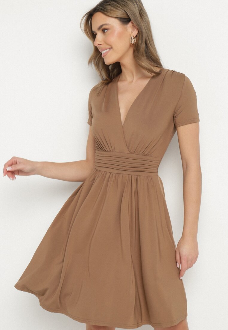 by swan Rochie Maro Cloș cu Viscoză Stil petrecut cu Încrețituri Adivas