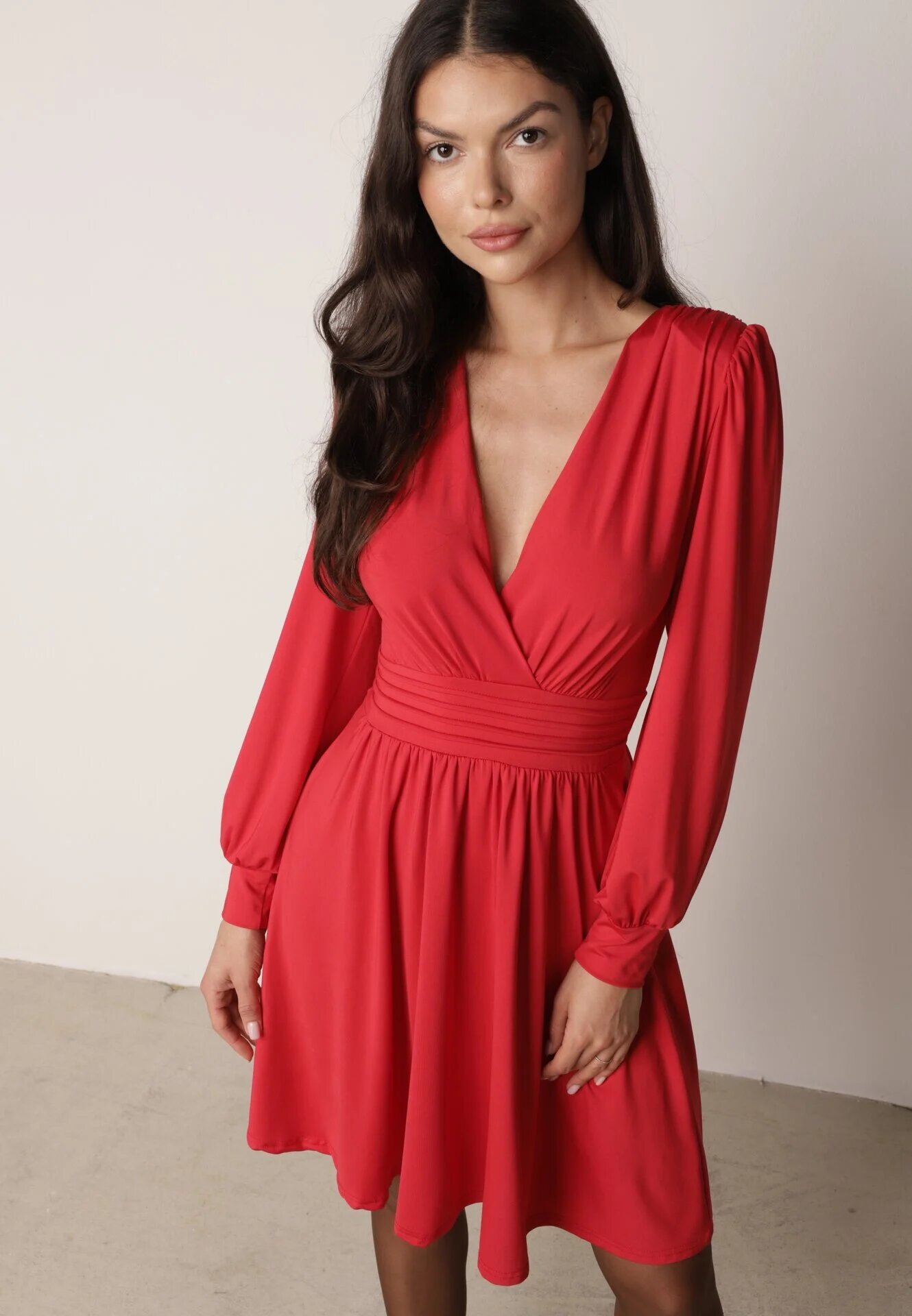 by swan Rochie Roșie Cloș cu Viscoză Selithiel