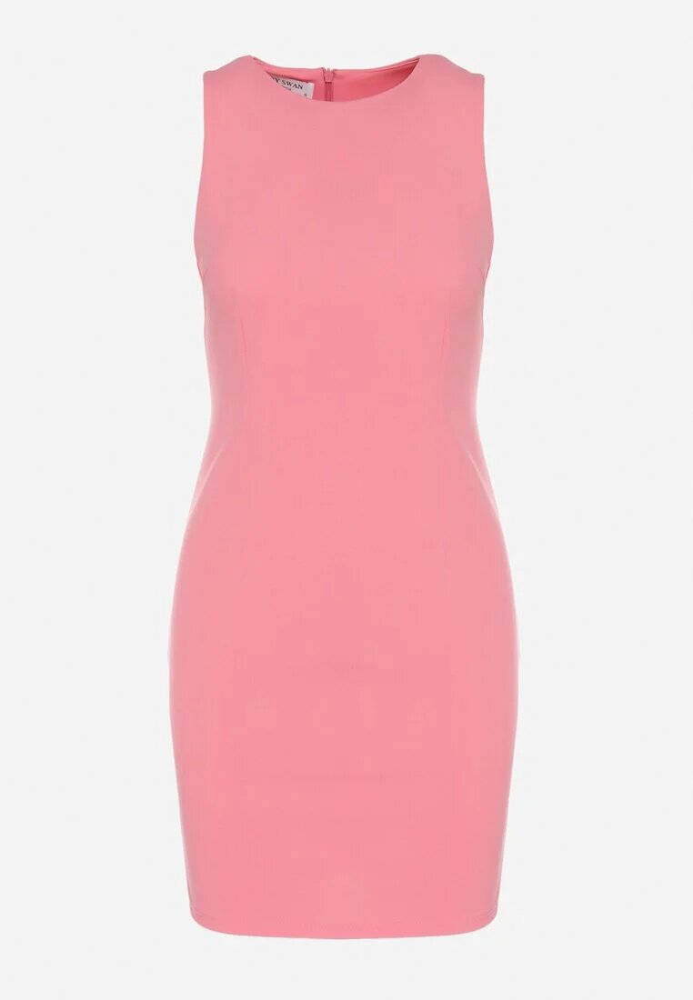 by swan Rochie Roz Tip Creion Fără Mâneci cu Vâscoză Nelazira
