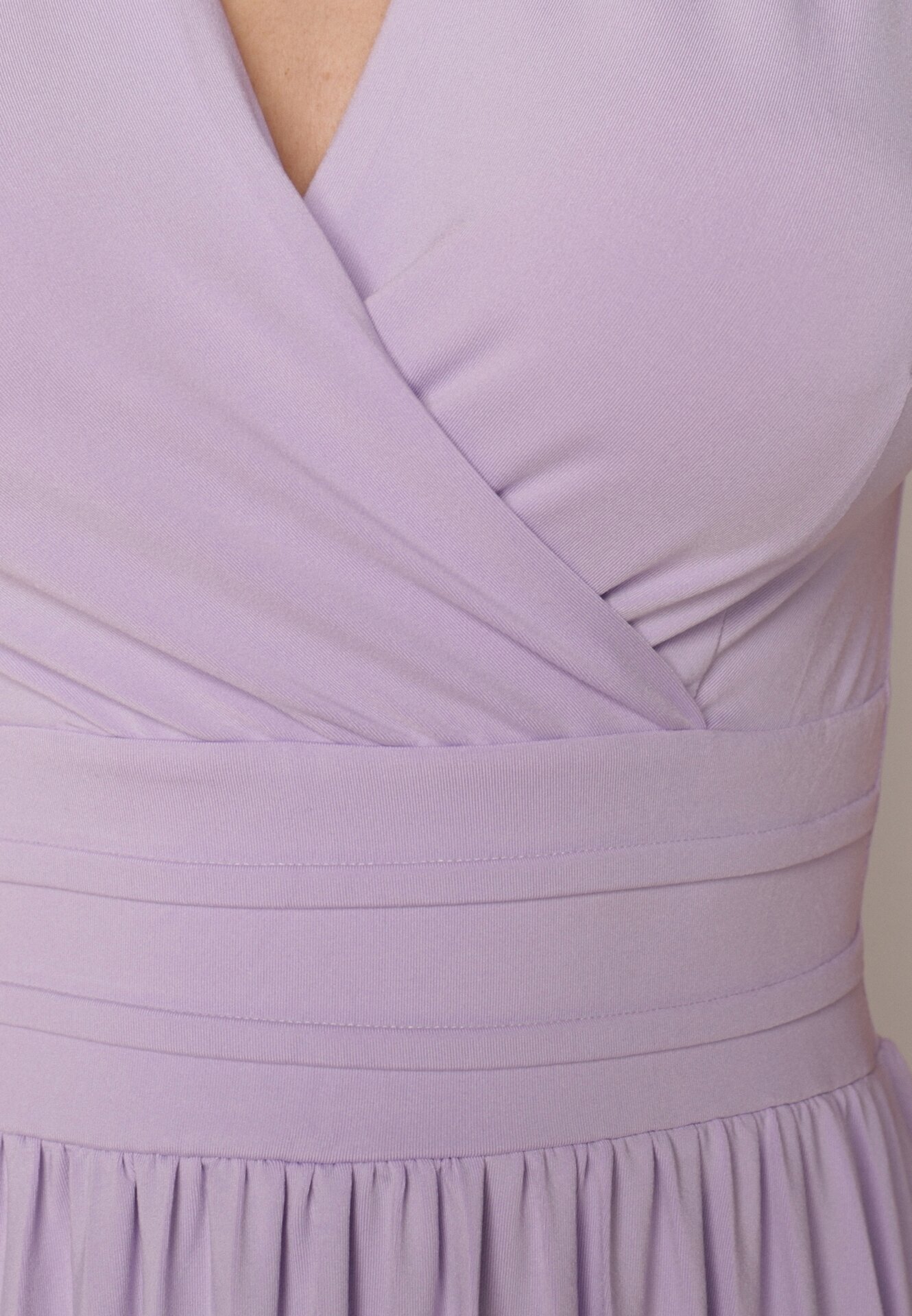 by swan Rochie Violet Midi Fără Mâneci Cu Tiv Plisat Dreana