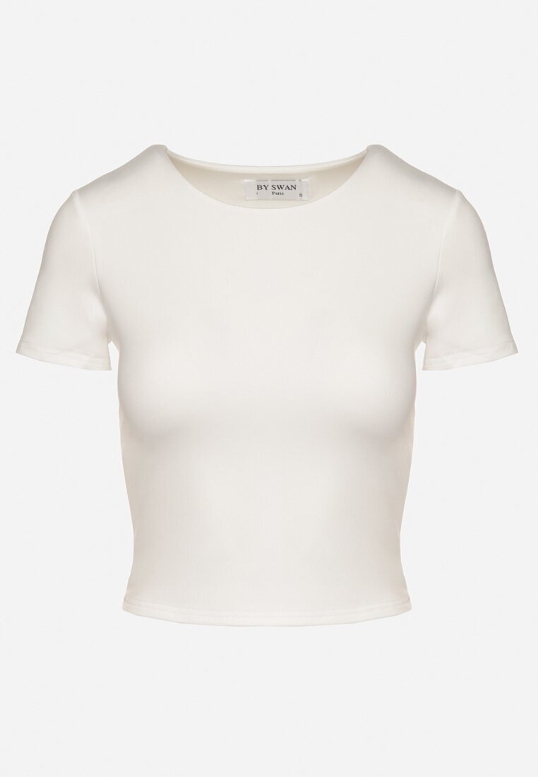 by swan Tricou Alb Scurt cu Viscoză Eframera