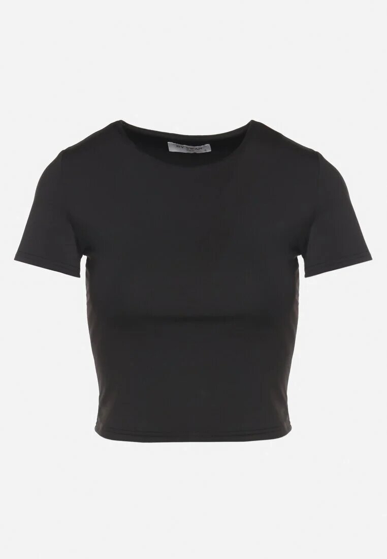 by swan Tricou Negru Scurt cu Vâscoză Eframera