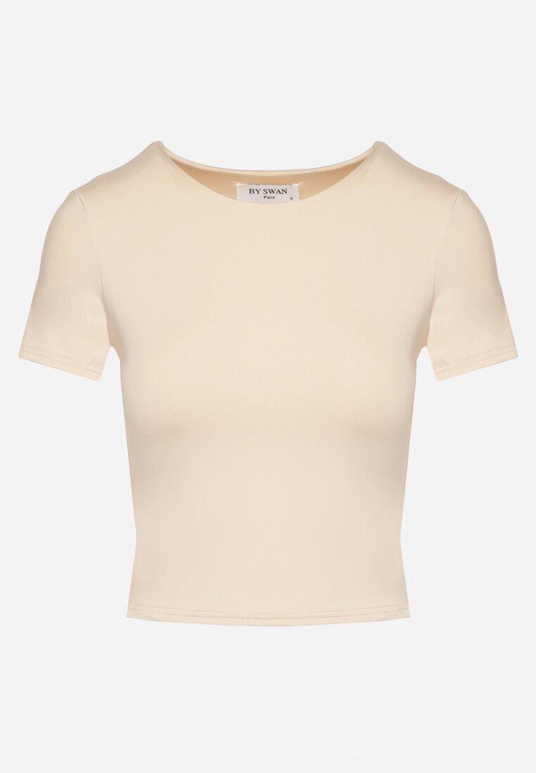 by swan Tricou Scurt Bej deschis din Vâscoză Eframera