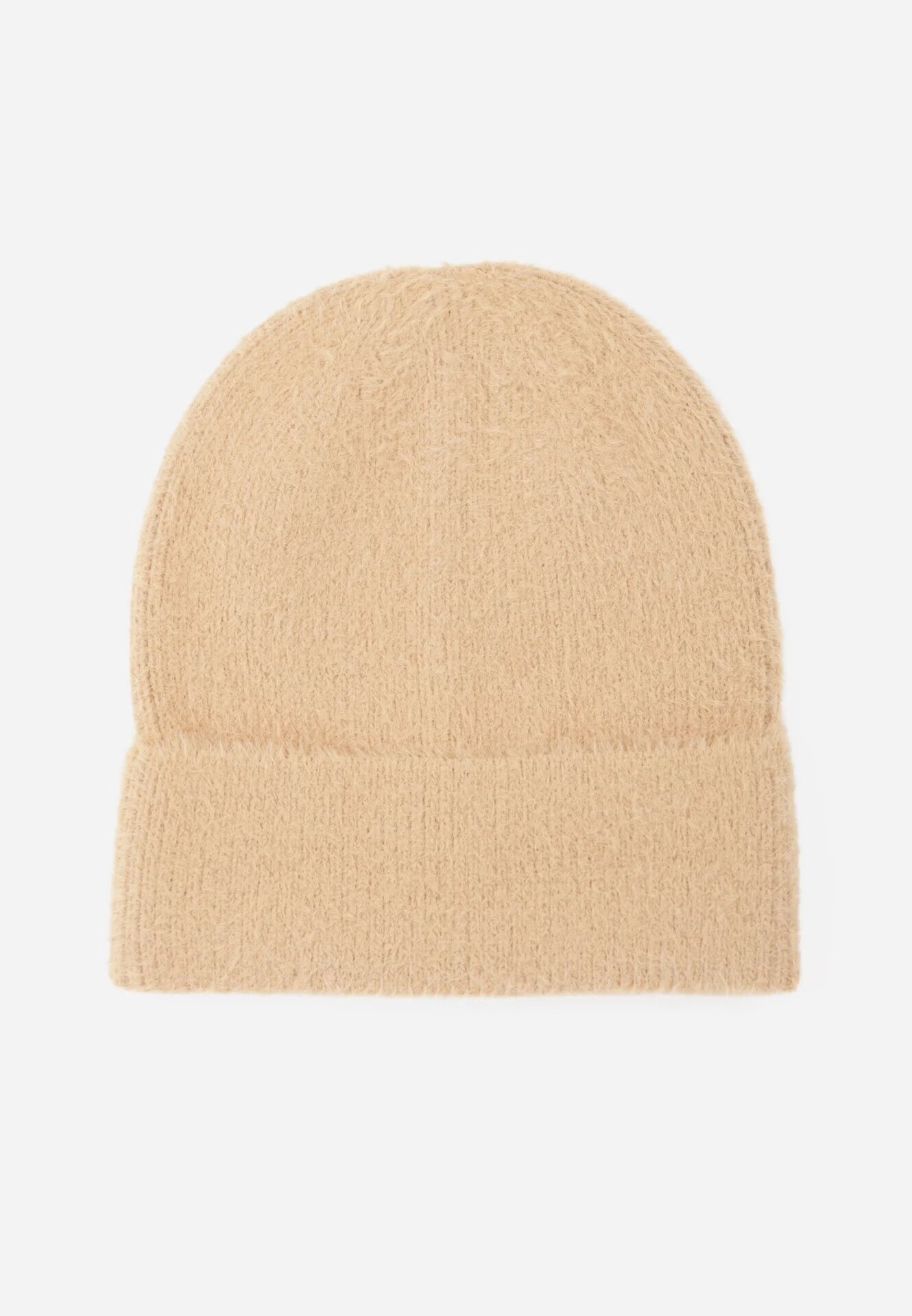 caely Beanie clasic cu margine răsucită Lindrina Maro cu galben