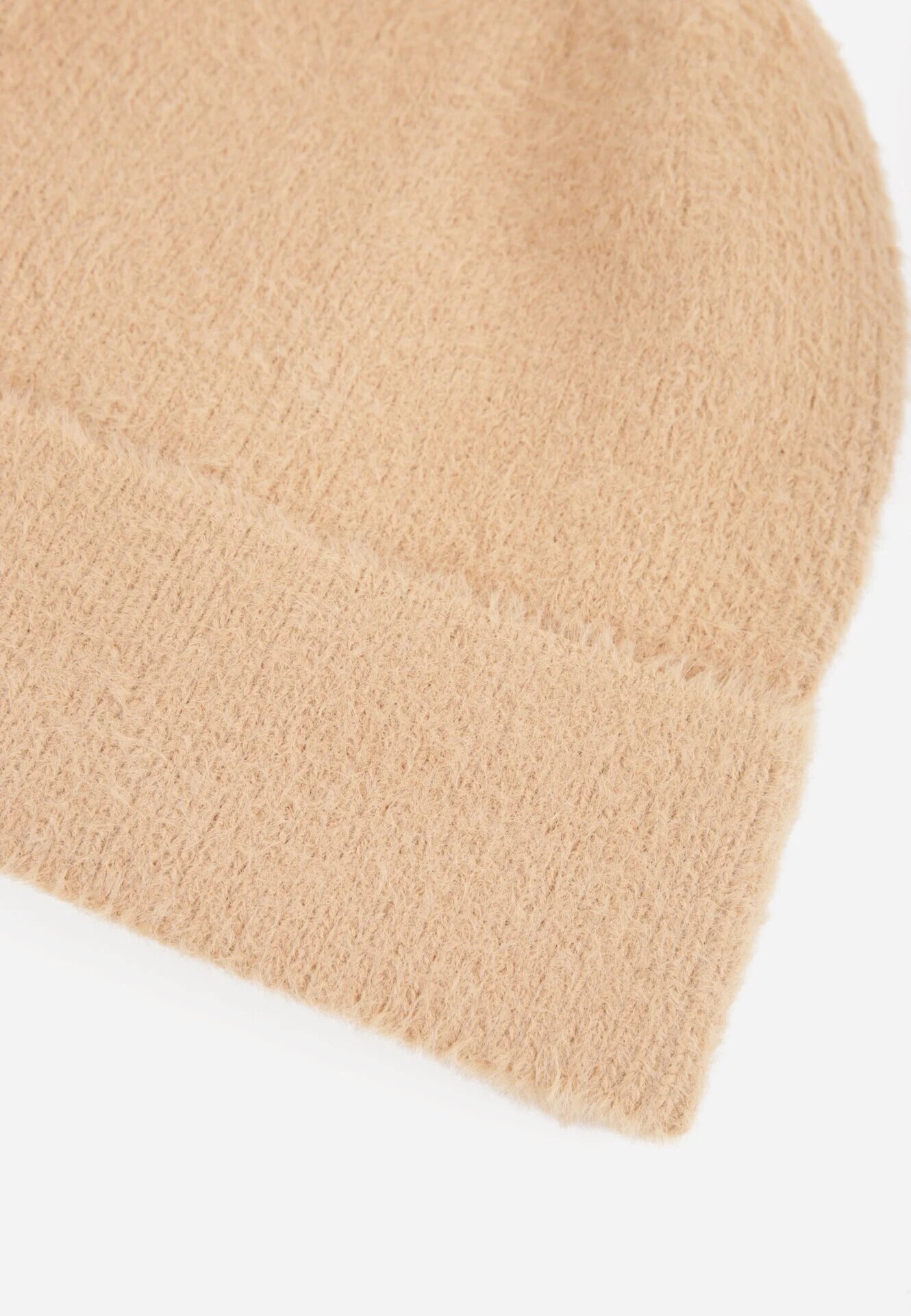 caely Beanie clasic cu margine răsucită Lindrina Maro cu galben
