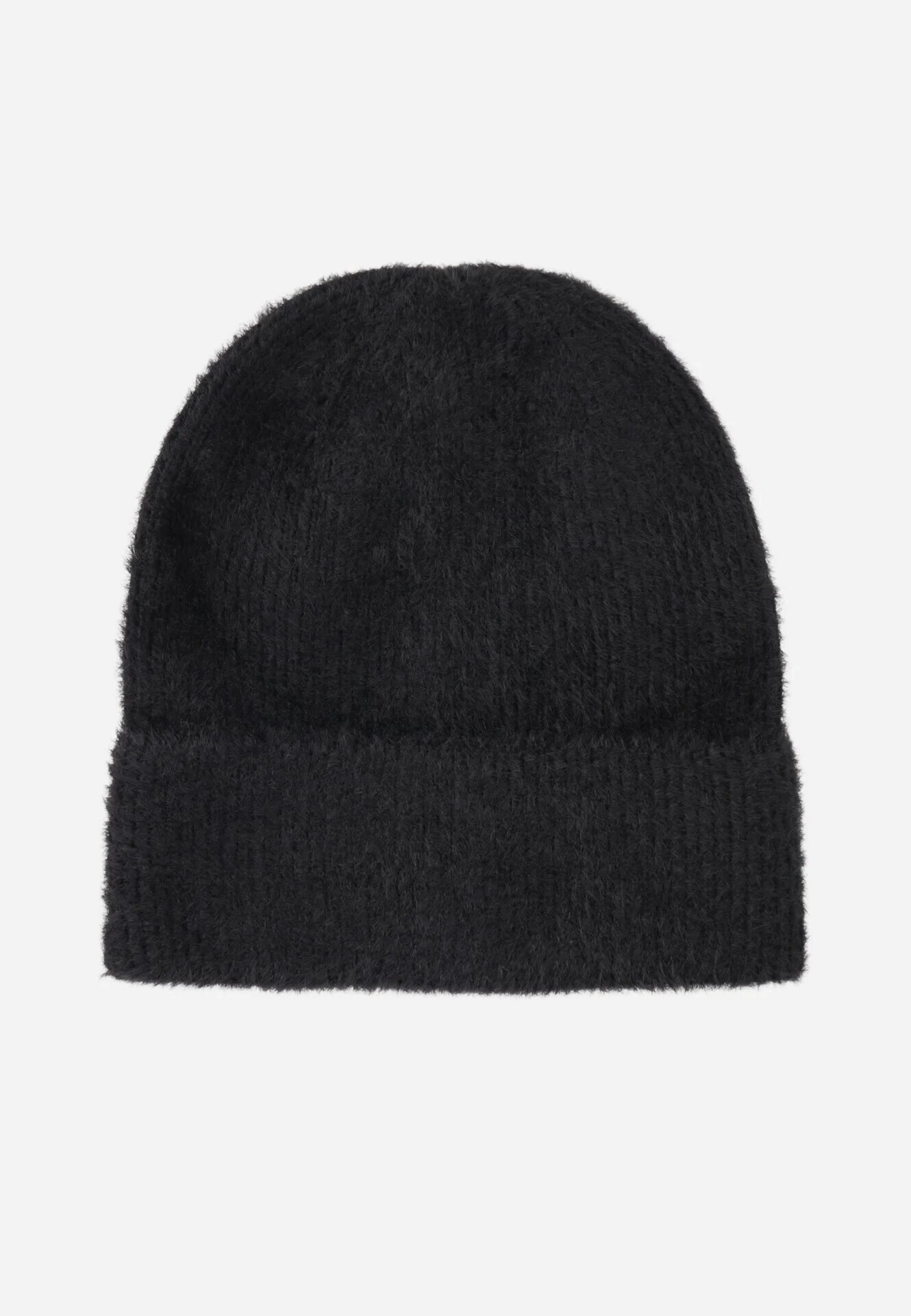 caely Beanie clasic cu margine răsucită Lindrina Neagră