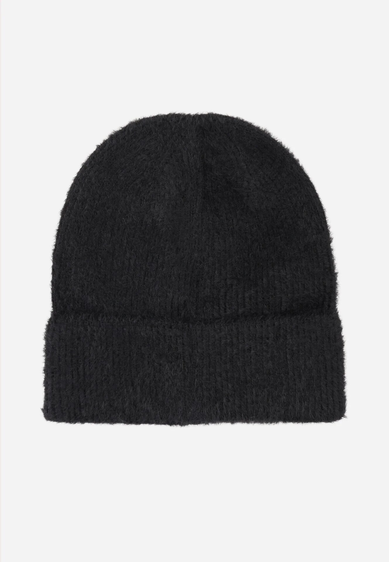 caely Beanie clasic cu margine răsucită Lindrina Neagră