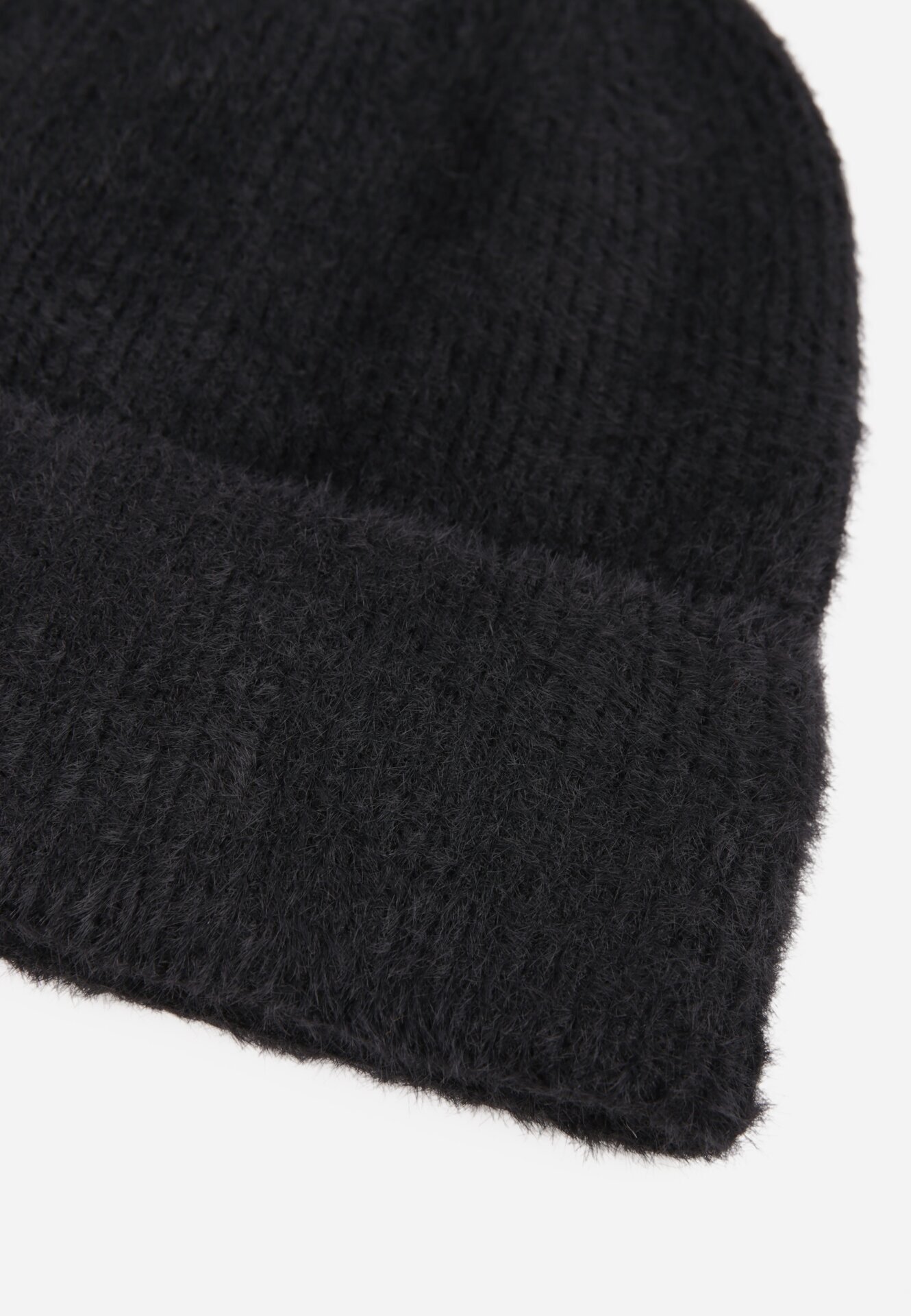 caely Beanie clasic cu margine răsucită Lindrina Neagră