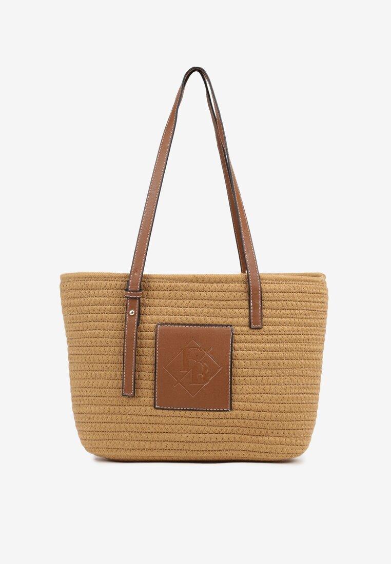 caely Geantă Bej închisă Croșetată Shopper din Bumbac Savonique