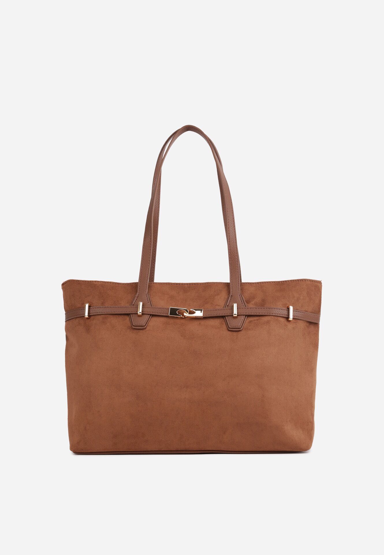 caely Geantă tip Shopper cu dungi decorative Eterno Maro
