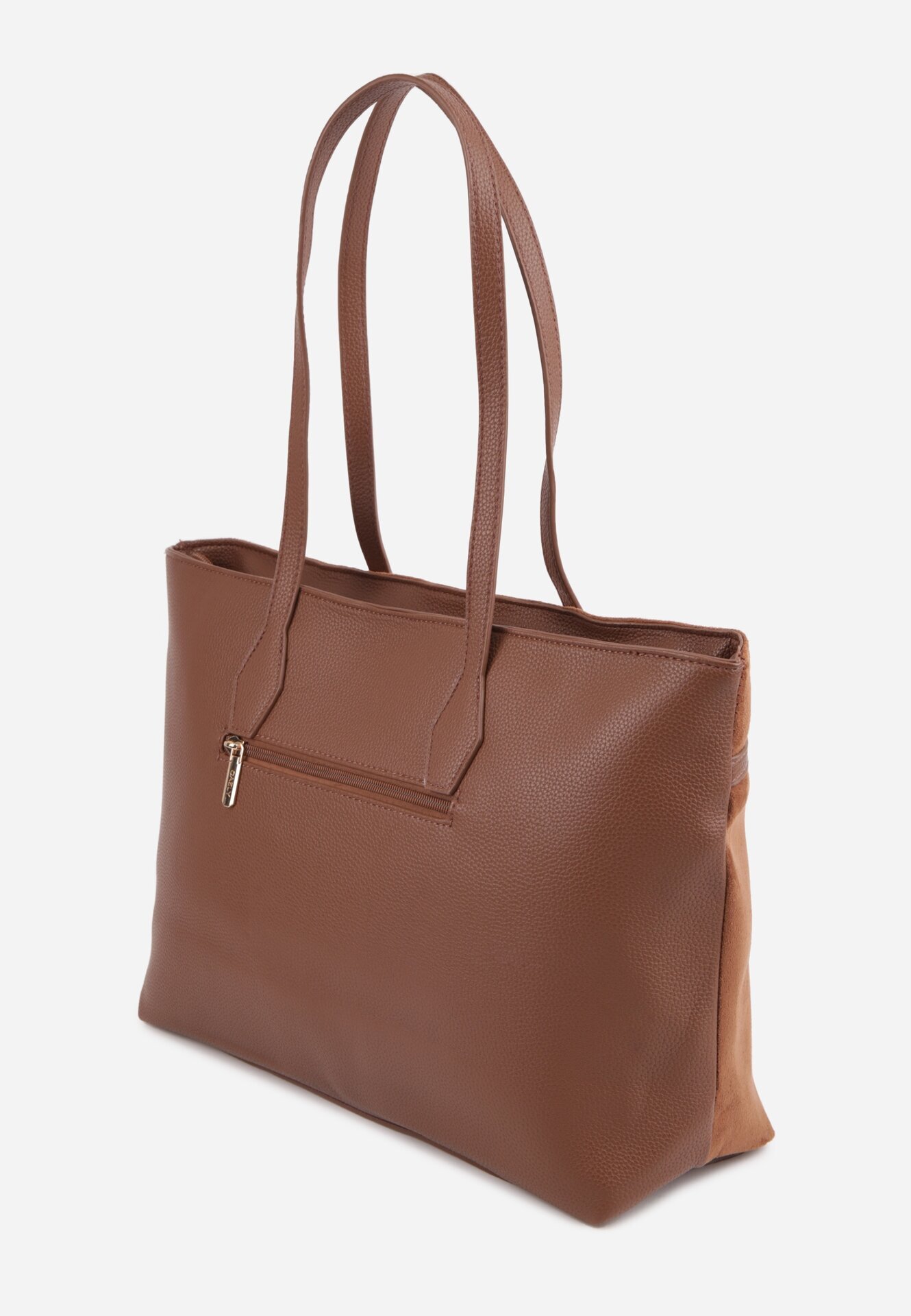 caely Geantă tip Shopper cu dungi decorative Eterno Maro