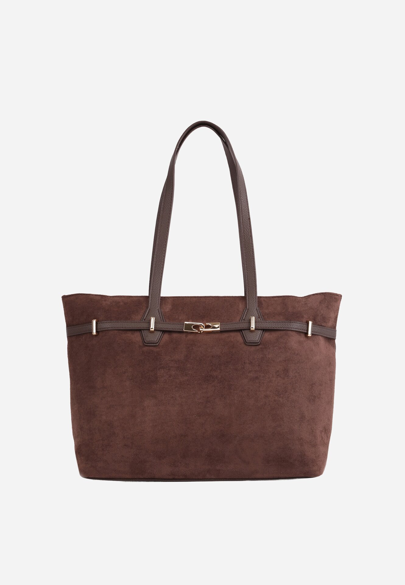 caely Geantă tip Shopper cu dungi decorative Eterno Maro