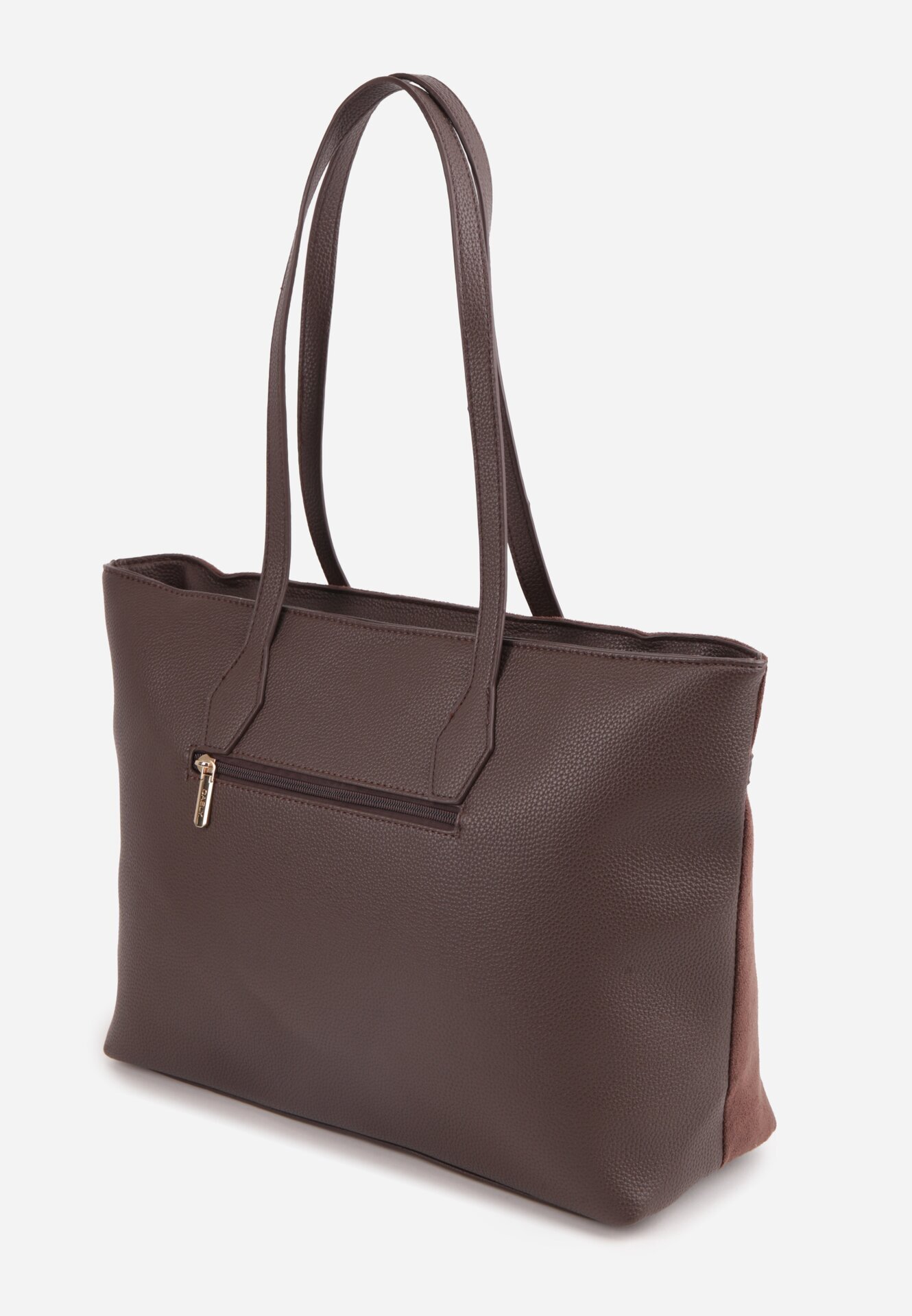 caely Geantă tip Shopper cu dungi decorative Eterno Maro
