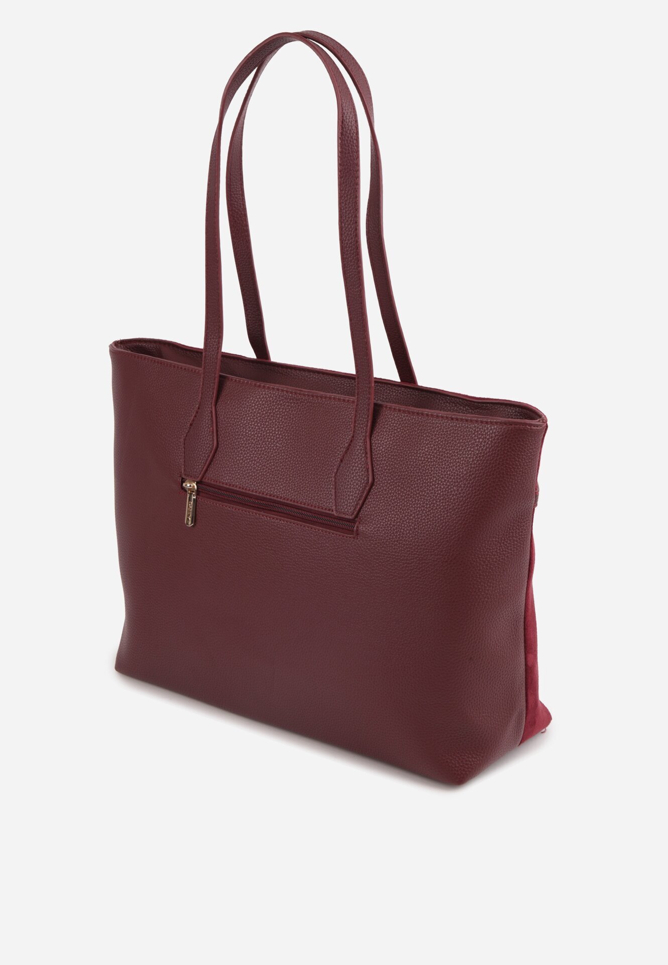 caely Geantă tip Shopper cu dungi decorative Eterno Roșie