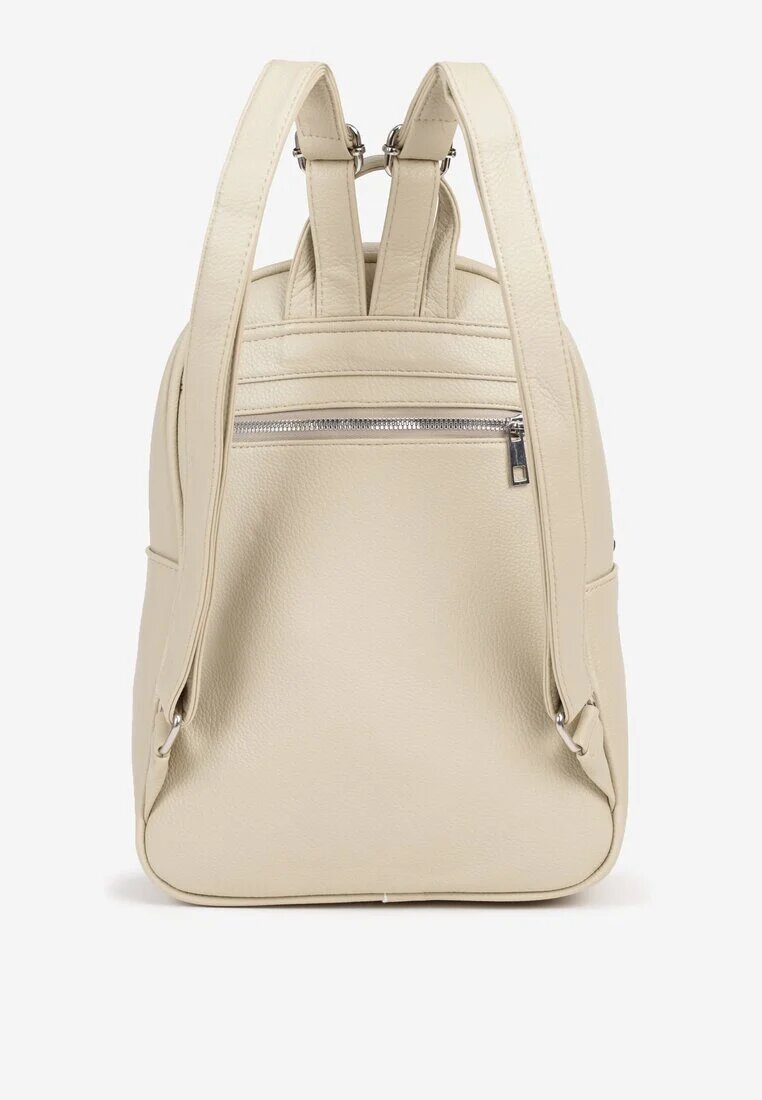 caely Rucsac Bej deschis cu formă trapezoidală Decorat cu franjuri Idanenna