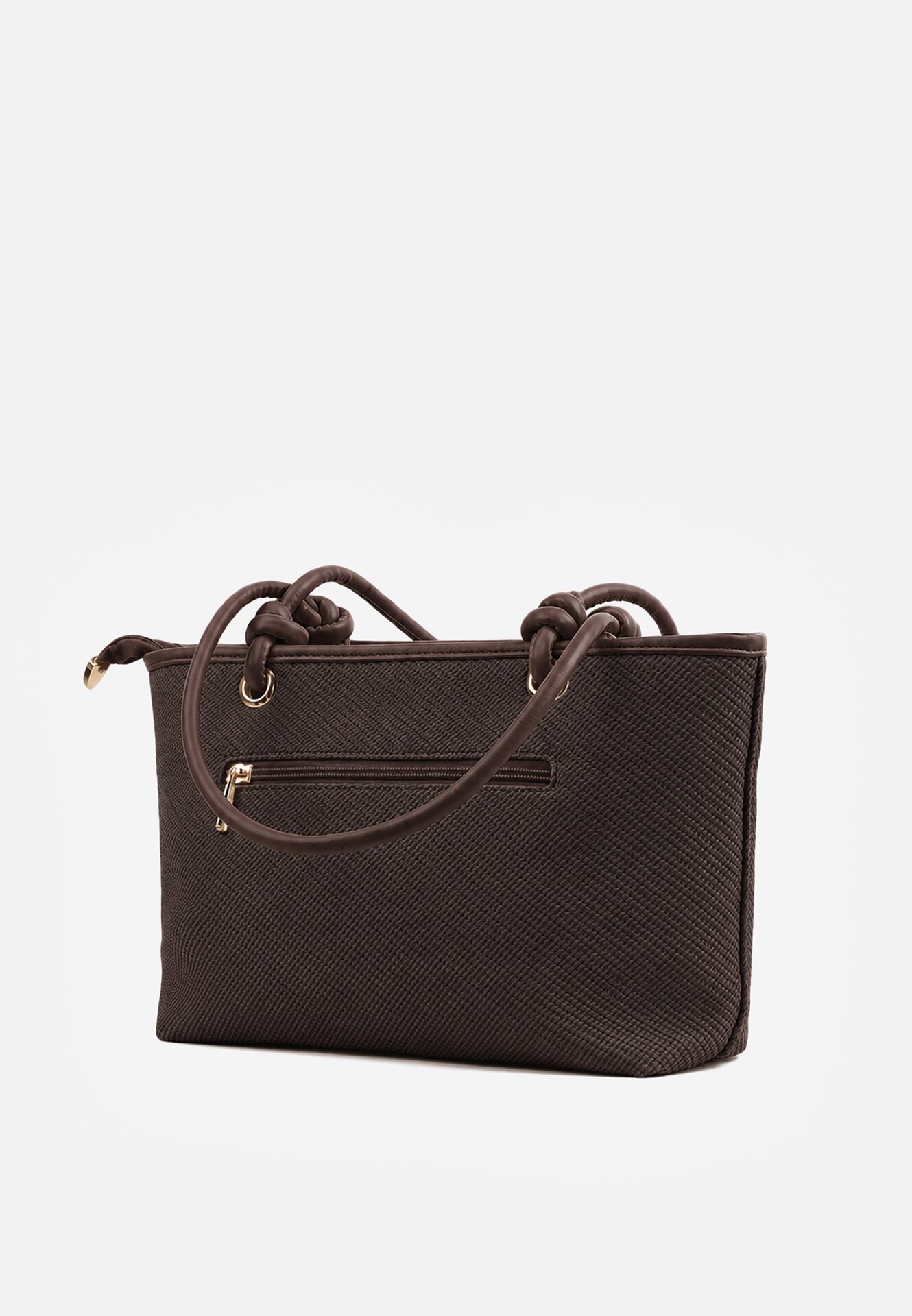caely Shopper cu noduri decorative și împletitură Damomela Maro