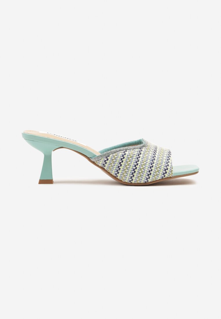 ciaodeo Papuci Albastre pe Rățușcă cu Baretă Decorativă Annirea
