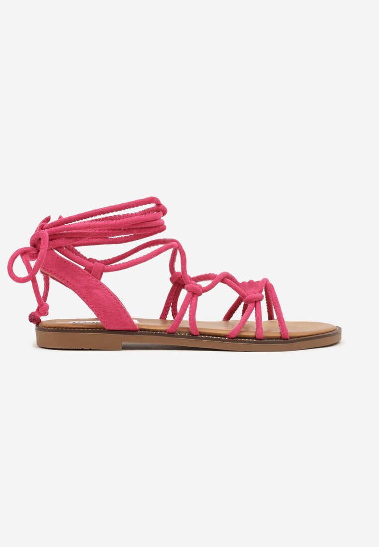 ciaodeo Sandale Romane Fucsia cu Talpă Plată Nenis