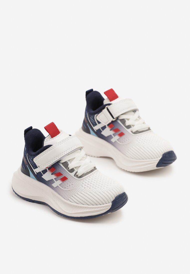 clibee Adidași Alb și Albastru cu scai cu talpă de spumă Naissina