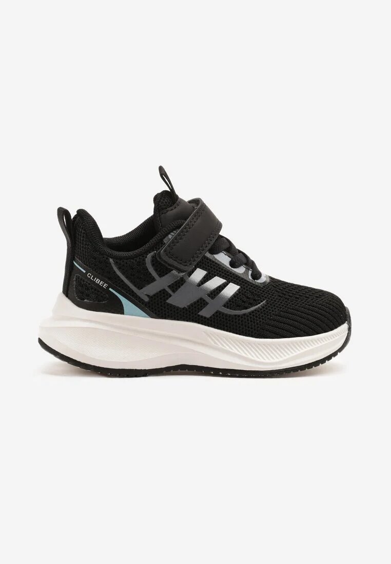 clibee Adidași Negru-Alb cu Velcro cu Talpă din Spumă Naissina