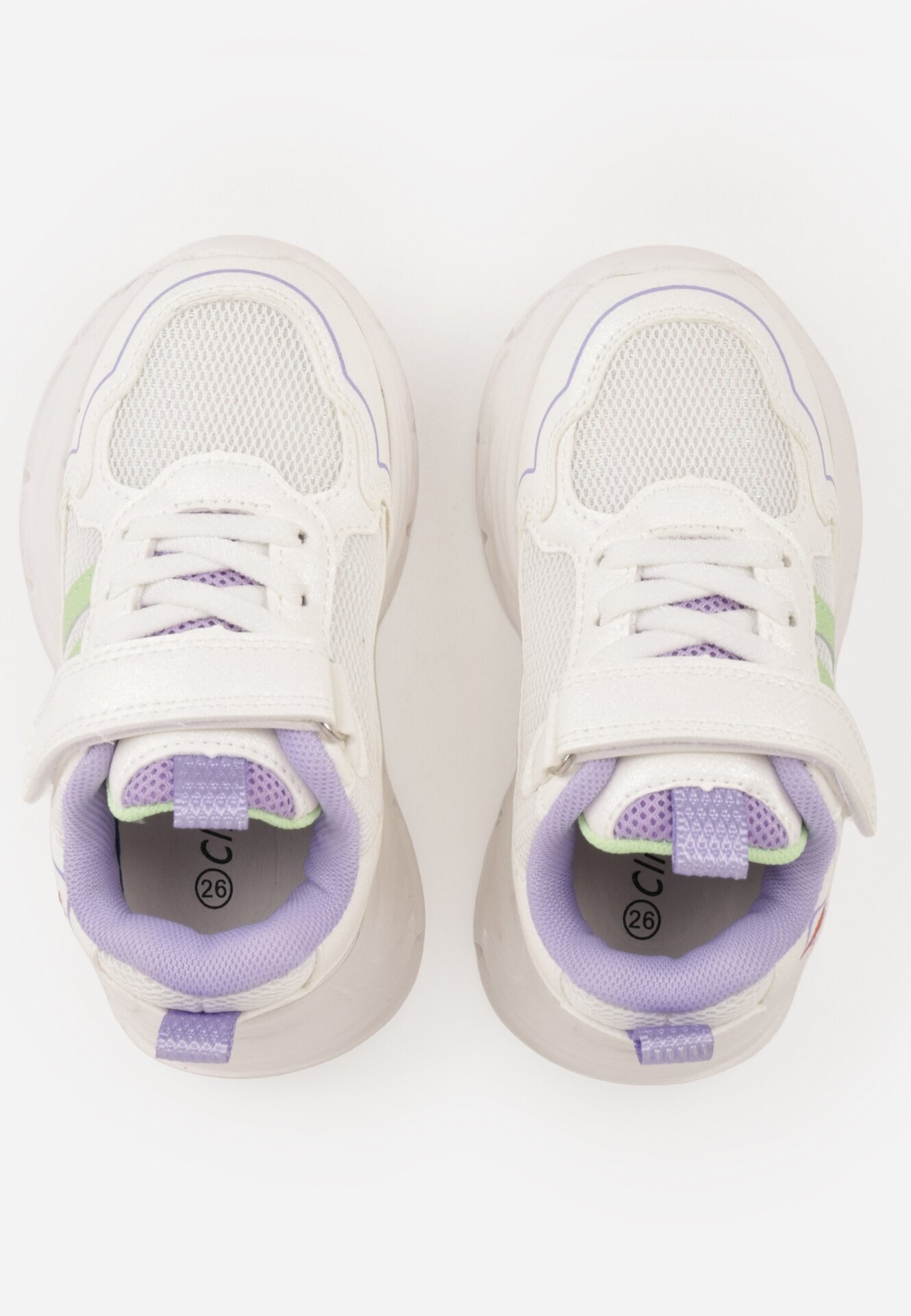 clibee Încălțăminte sport Alb-violet Sneakers Chunky pe platformă Iasesis