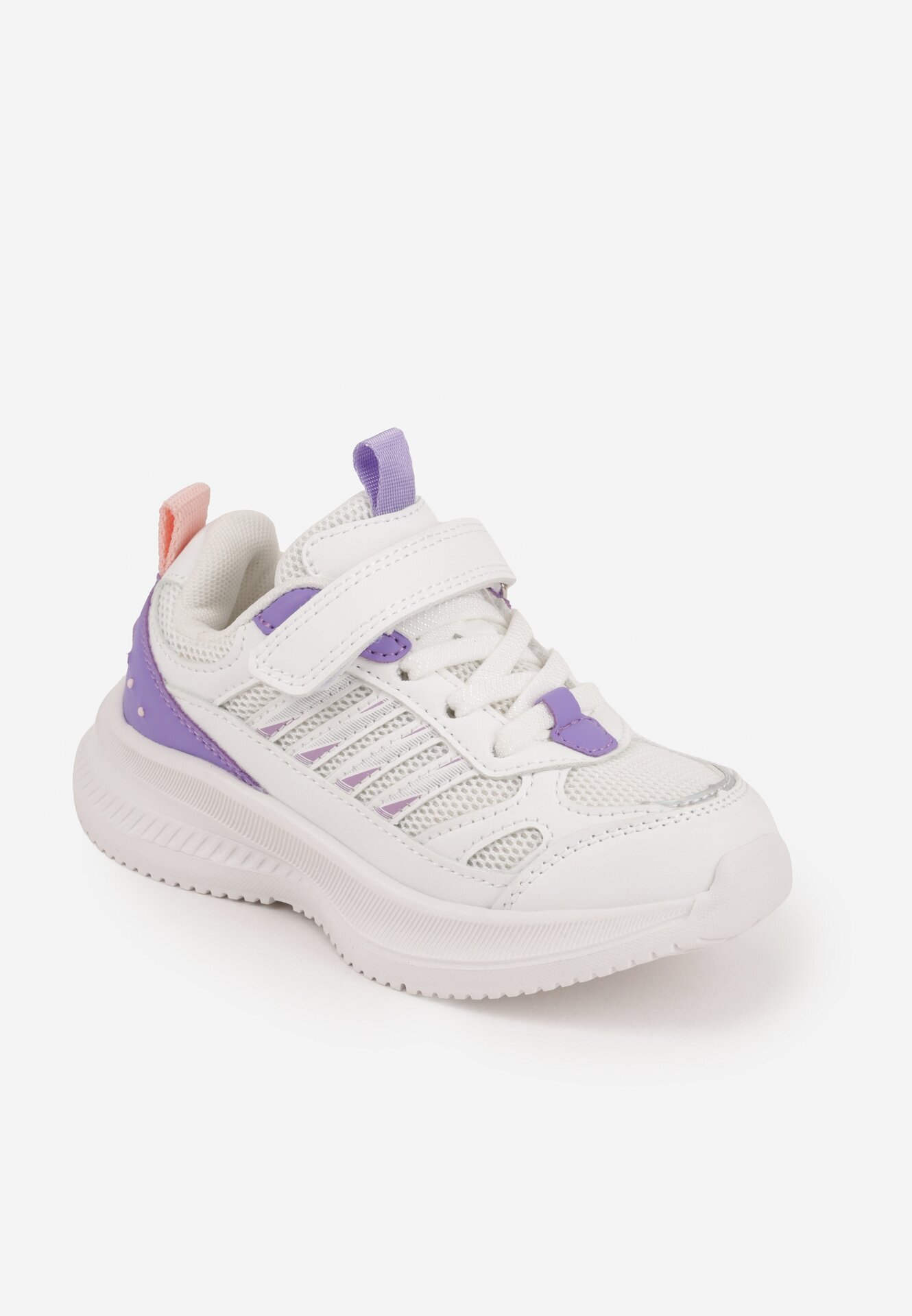 clibee Pantofi sport Alb-Violet Sneakerși Tip Chunky cu Talpă Groasă Kimonos