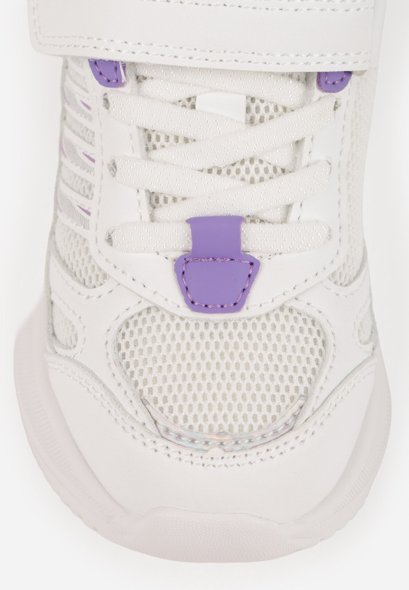 clibee Pantofi sport Alb-Violet Sneakerși Tip Chunky cu Talpă Groasă Kimonos