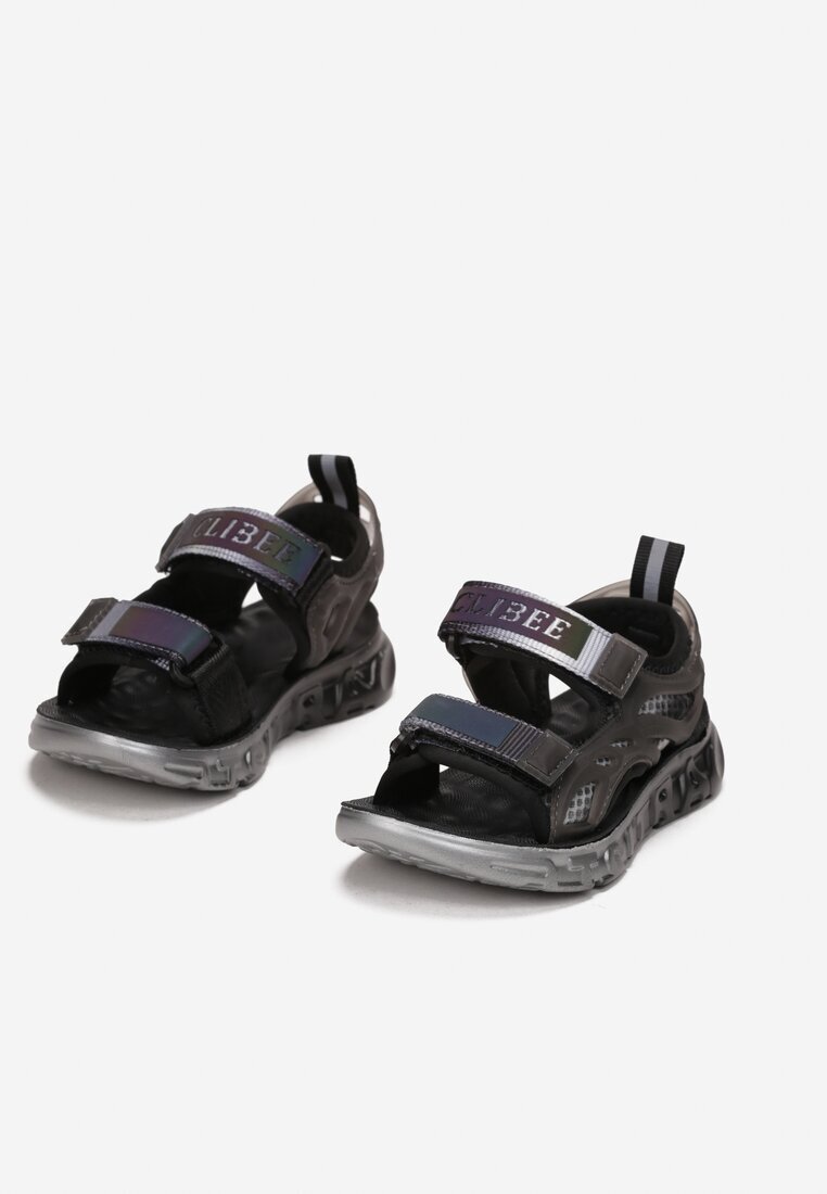 clibee Sandale Negre Dephede