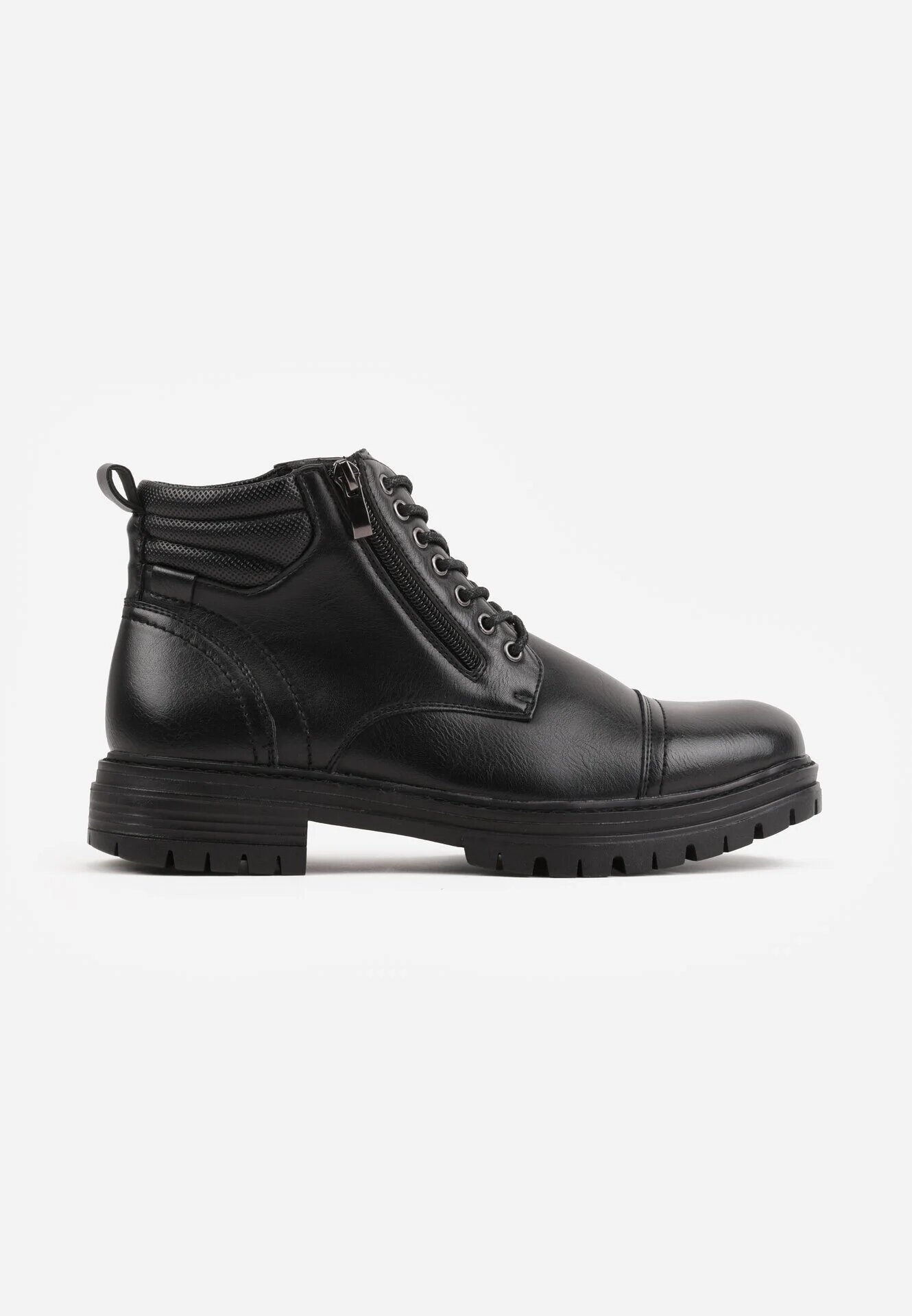 c'm homme Ghete workeri în stil rock decorate cu fermoar lateral Lisidore Negre
