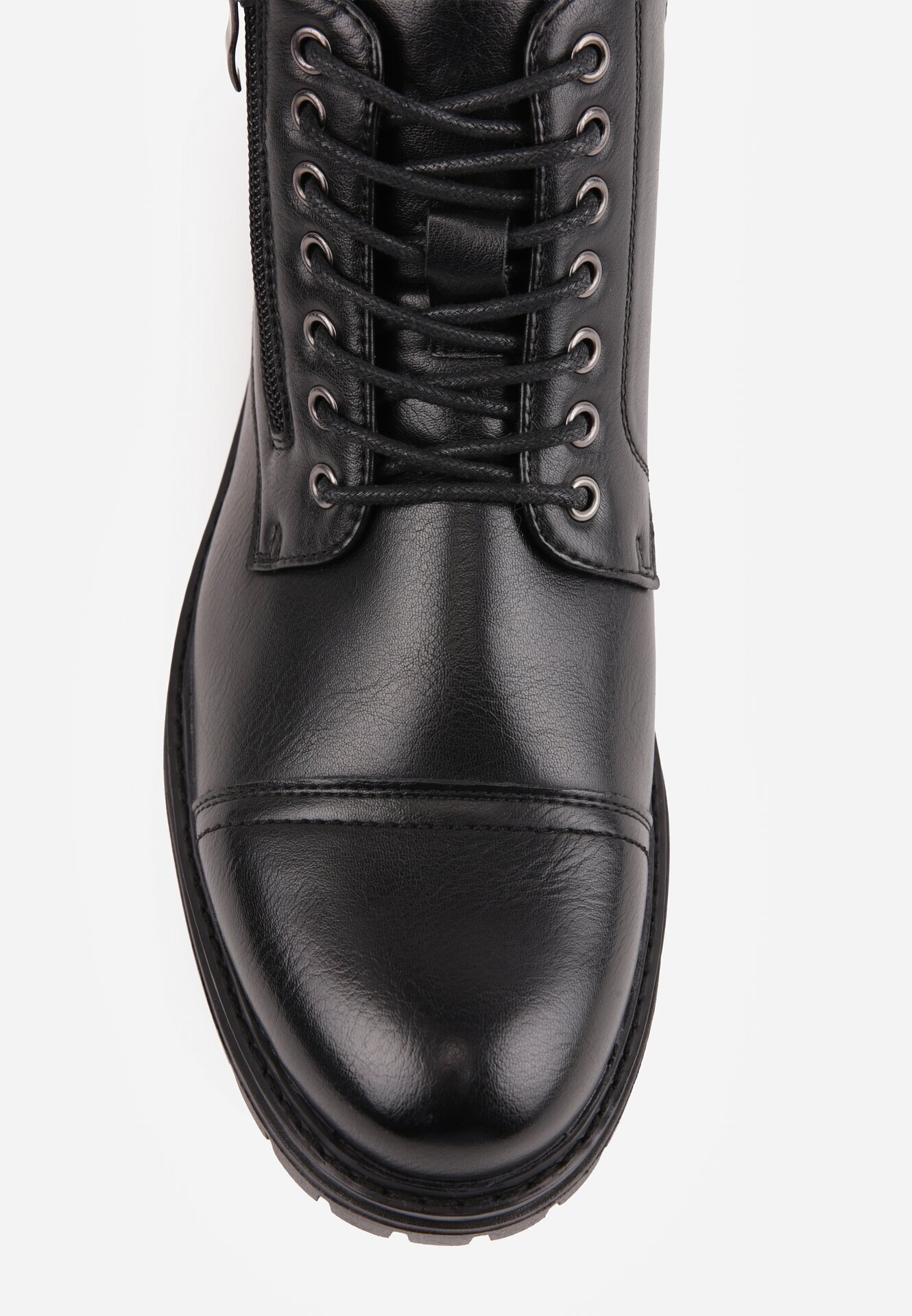 c'm homme Ghete workeri în stil rock decorate cu fermoar lateral Lisidore Negre