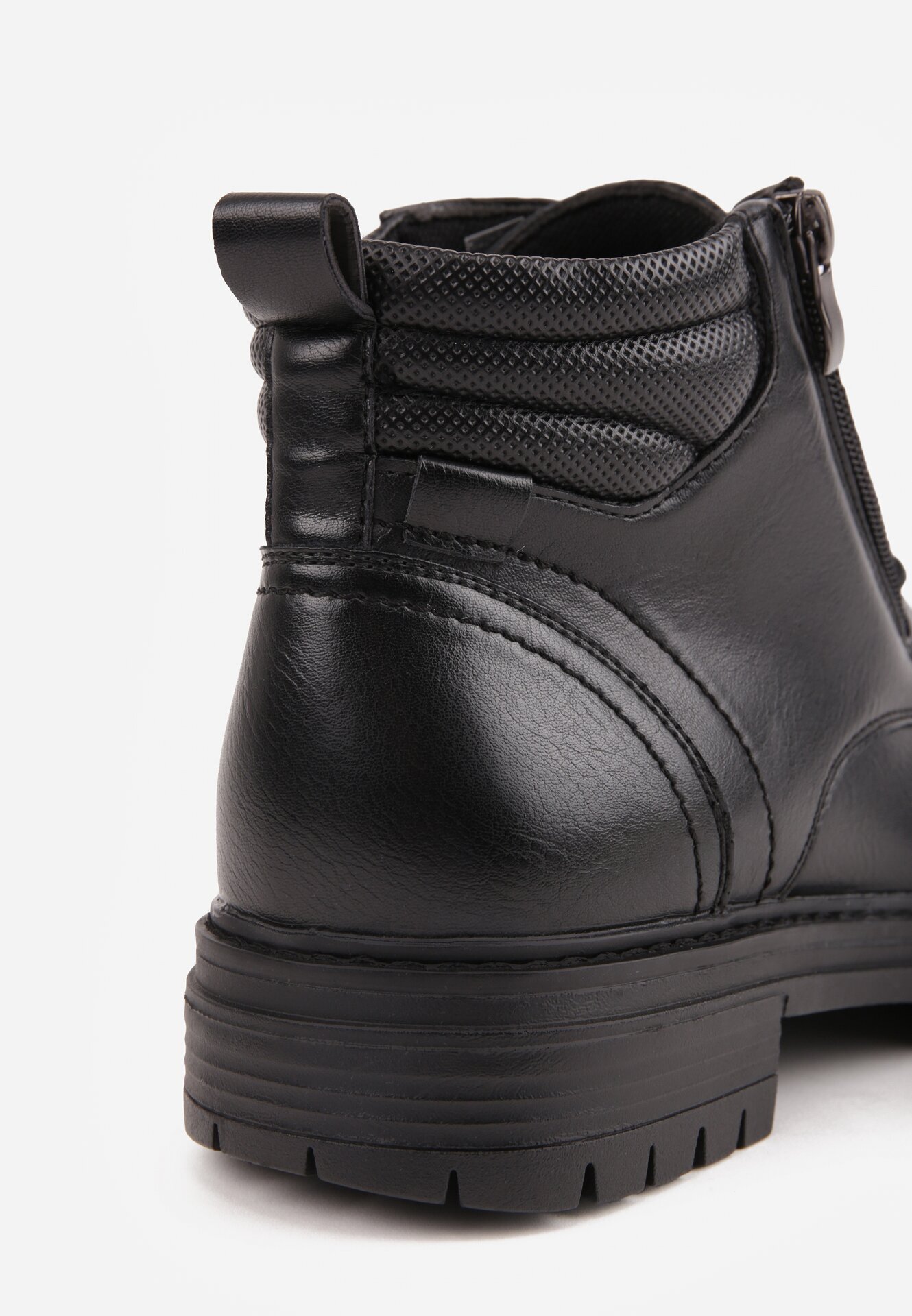 c'm homme Ghete workeri în stil rock decorate cu fermoar lateral Lisidore Negre
