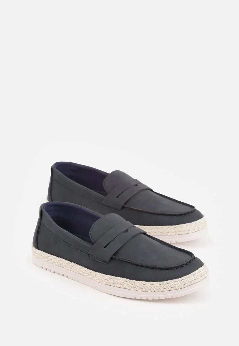 c'm homme Pantofi bleumarin Tip Mocasini Decorați cu împletitură Thalalin