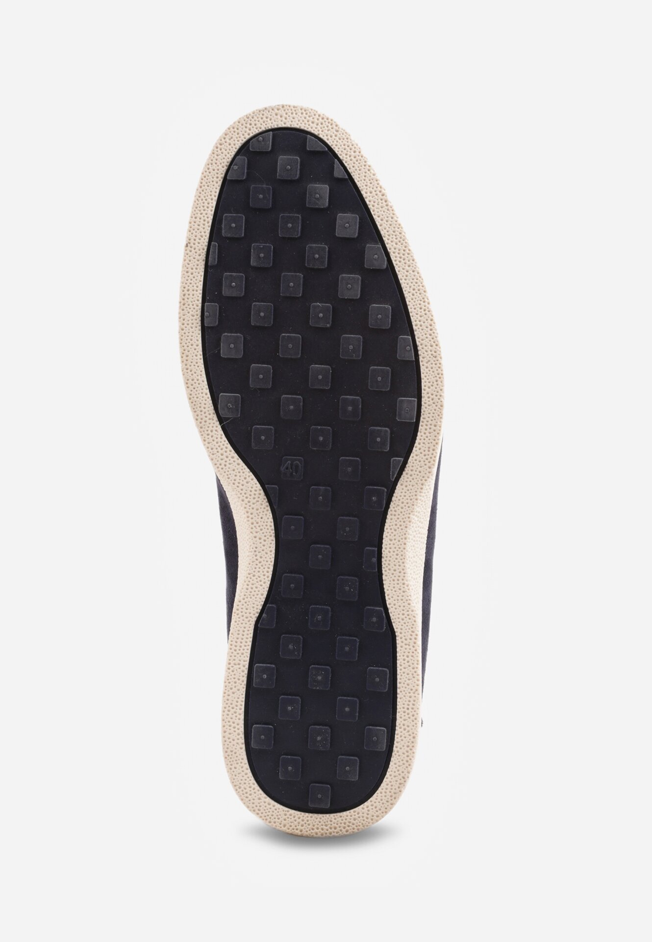c'm homme Pantofi Mocasin slip-on Albastri din imitație de piele întoarsă Bagena