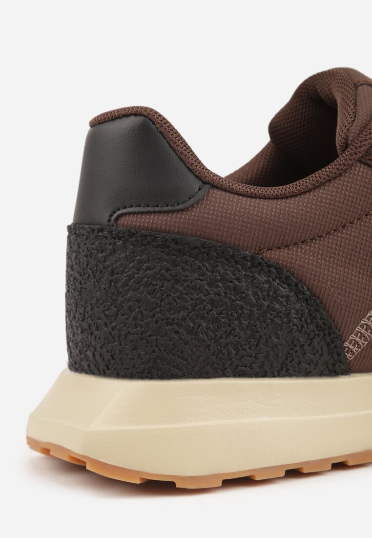 c'm homme Pantofi sport Adidași maro cu aplicații decorative Aerylia