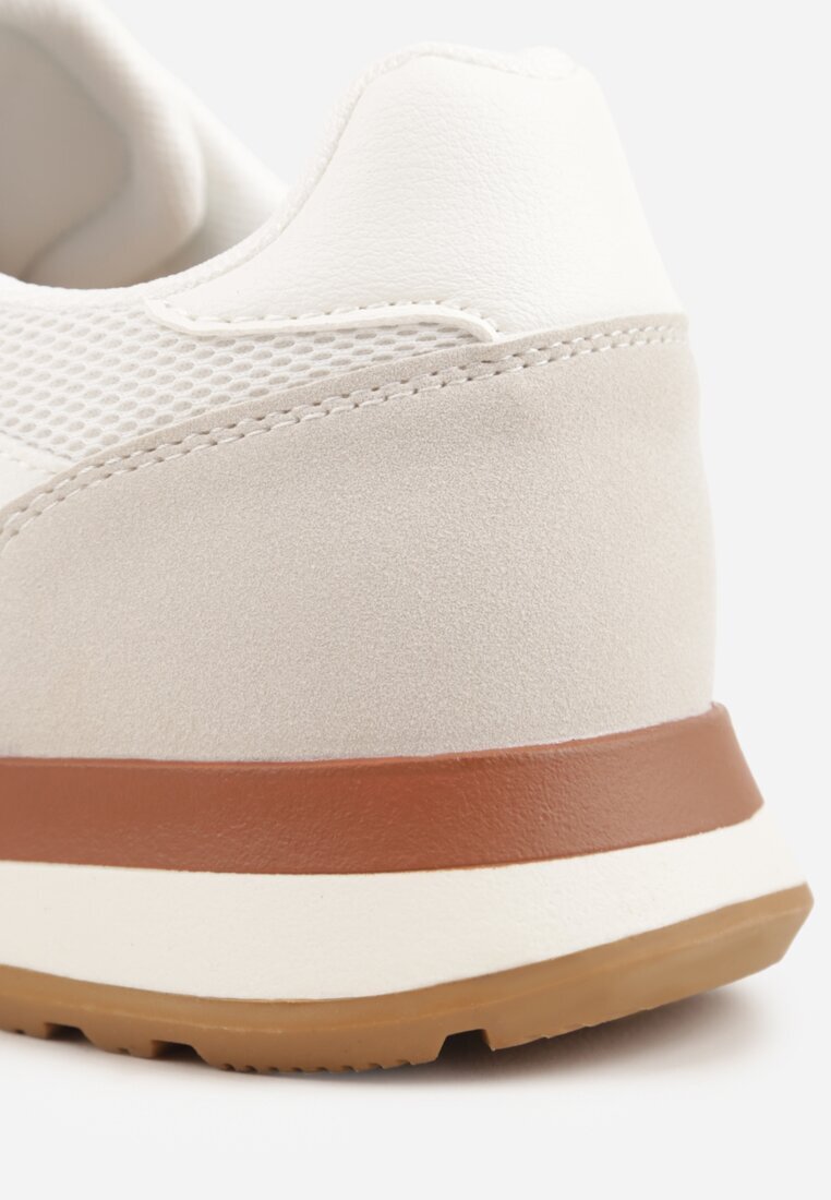 c'm homme Pantofi Sport Albi Clasici Sneakersy cu Perforație la Vârf Lasthora