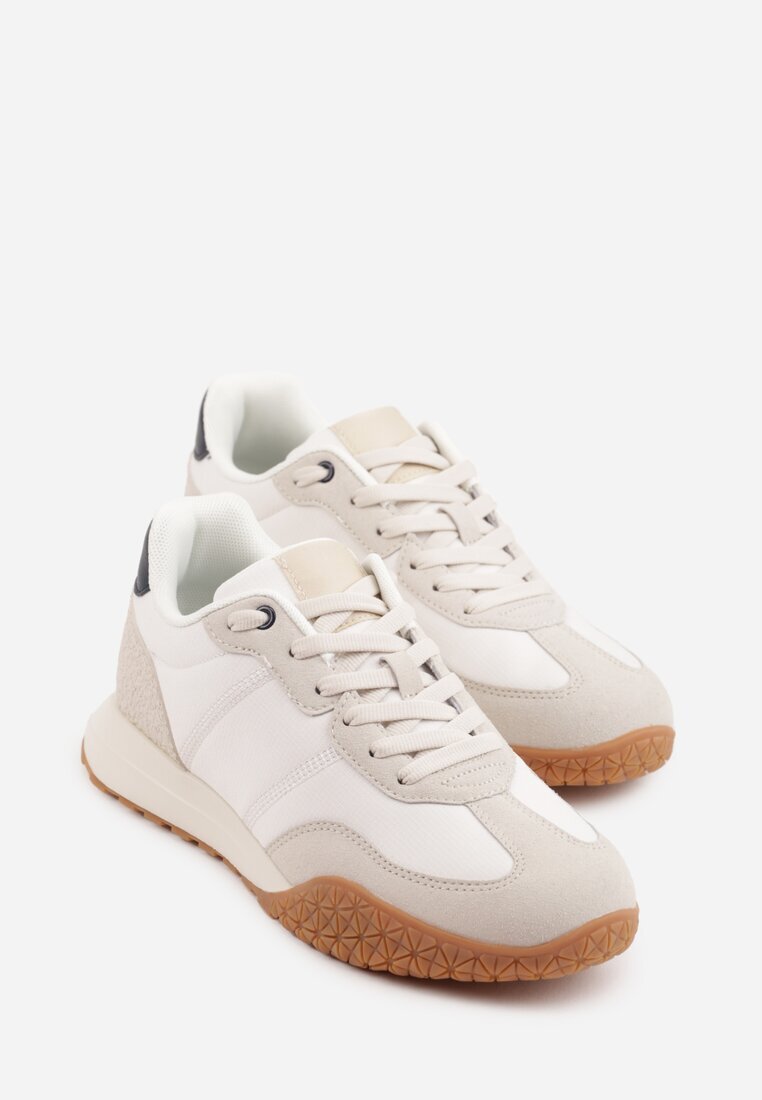 c'm homme Pantofi Sport Bej Sneakersi cu Aplicații Decorative Aerylia