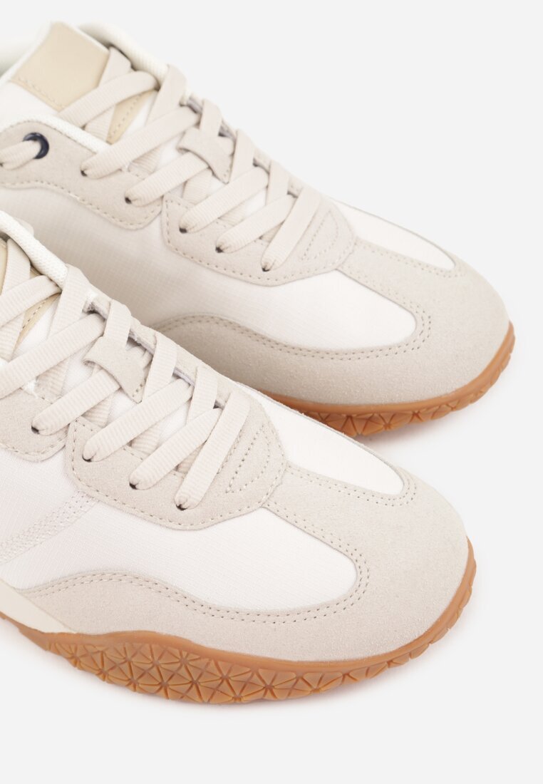 c'm homme Pantofi Sport Bej Sneakersi cu Aplicații Decorative Aerylia
