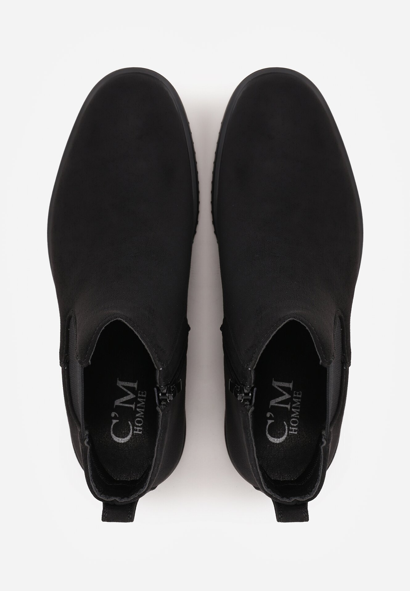 c'm paris Botine în stil Chelsea Latori Negre
