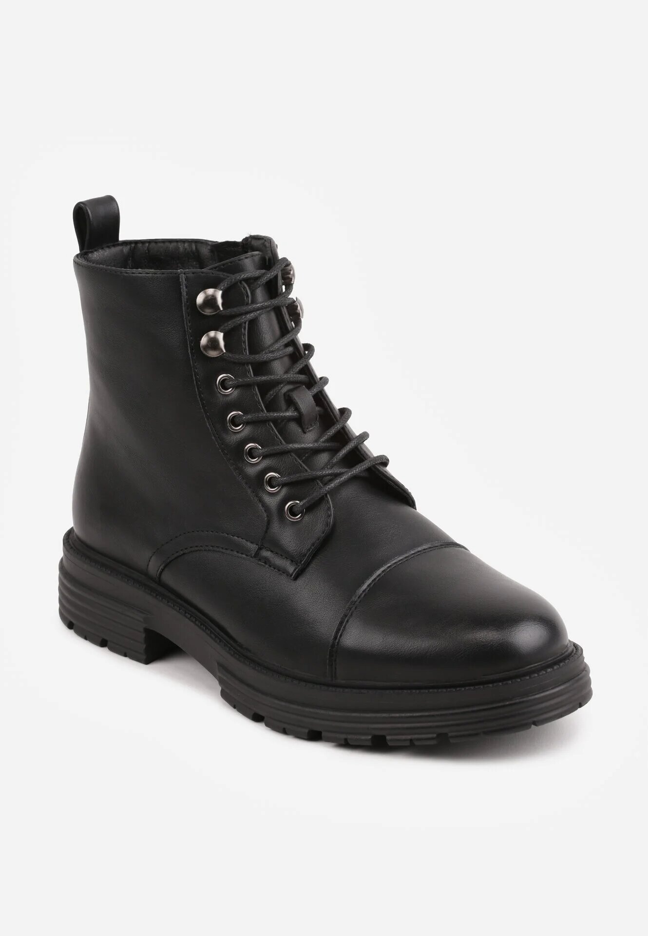 c'm paris Botine Nasmine în stil worker Negre