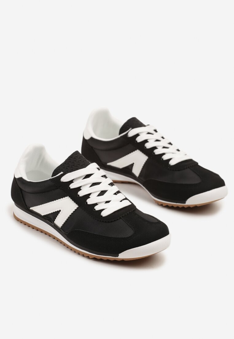 c'm paris Sneakers Negri în Stil de Pantofi de Tenis Iconici cu Cusături Decorative Valtewi
