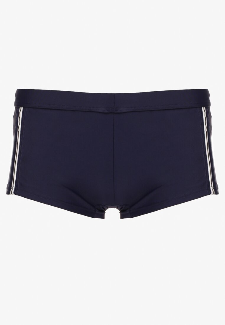  Costum de baie Bleumarin cu Dungi pe Laterale Wladia