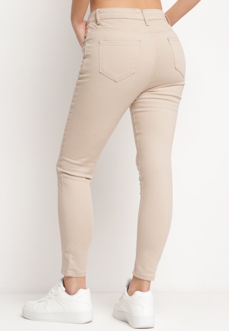 daysie Pantaloni Bej Skinny Kyllienne