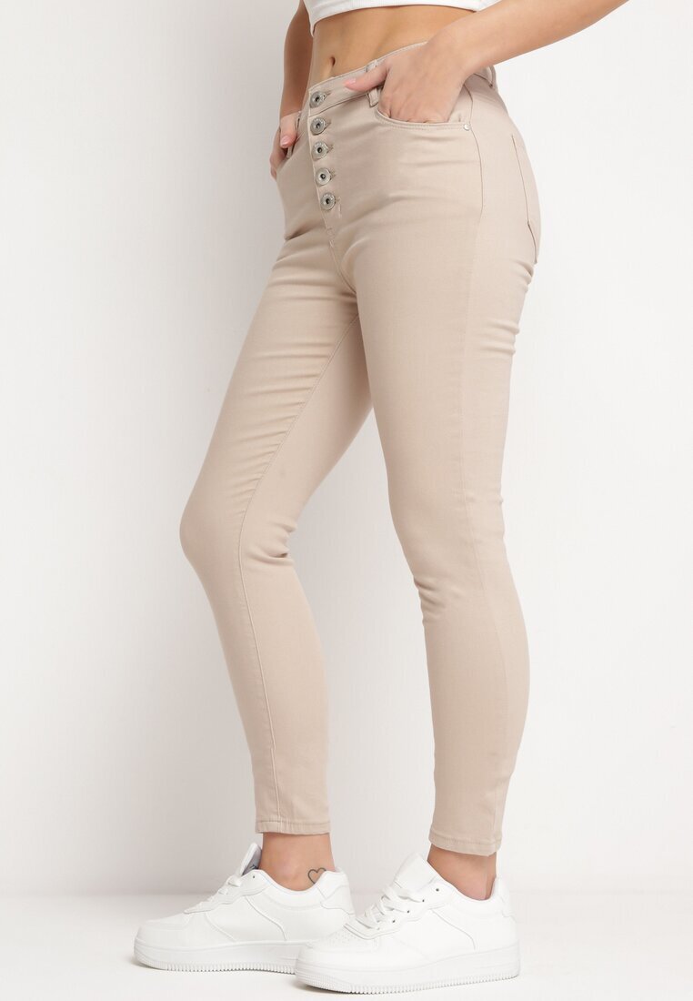 daysie Pantaloni Bej Skinny Kyllienne
