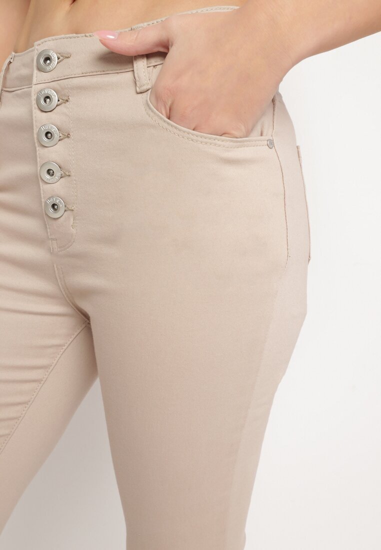daysie Pantaloni Bej Skinny Kyllienne