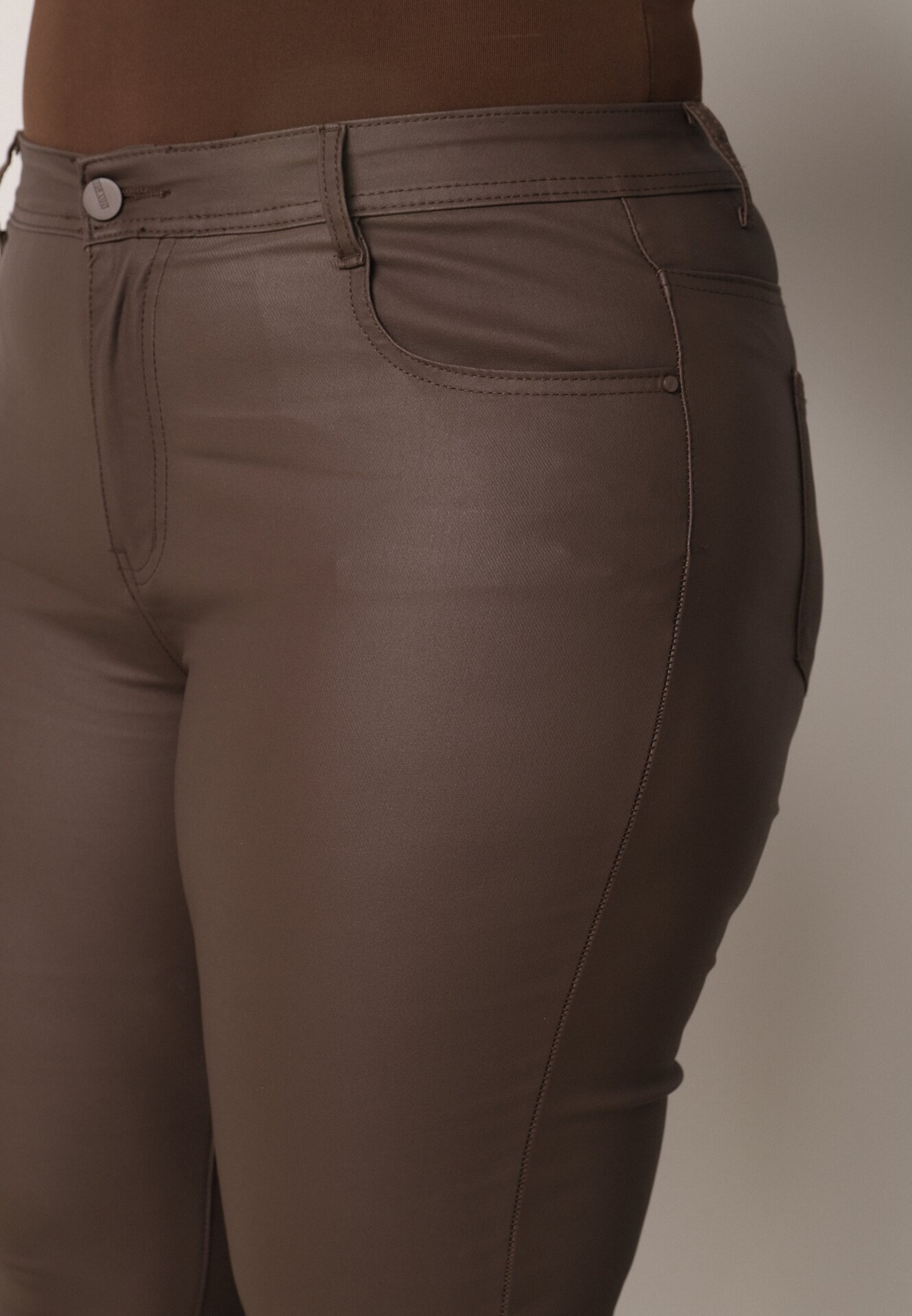 daysie Pantaloni Maro Skinny Gasi