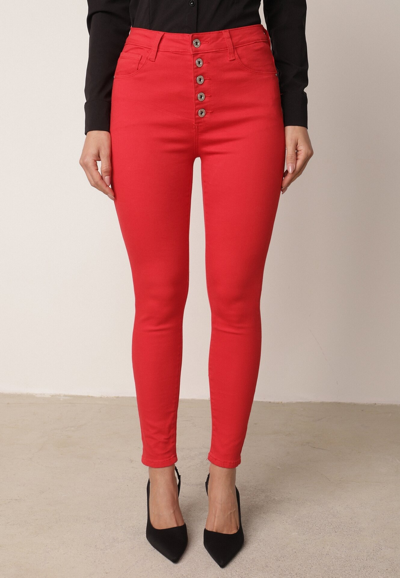 daysie Pantaloni Roșii Skinny Kyllienne